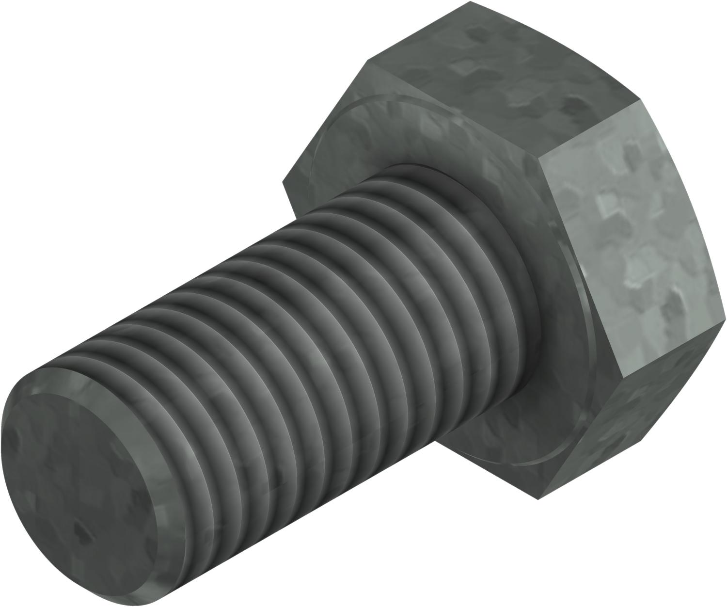 Øglænd System Hexagon Bolt, M10 × 20 mm, Hot-Dip Galvanised