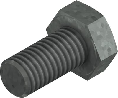 Øglænd System Hexagon Bolt, M10 × 20 mm, Hot-Dip Galvanised