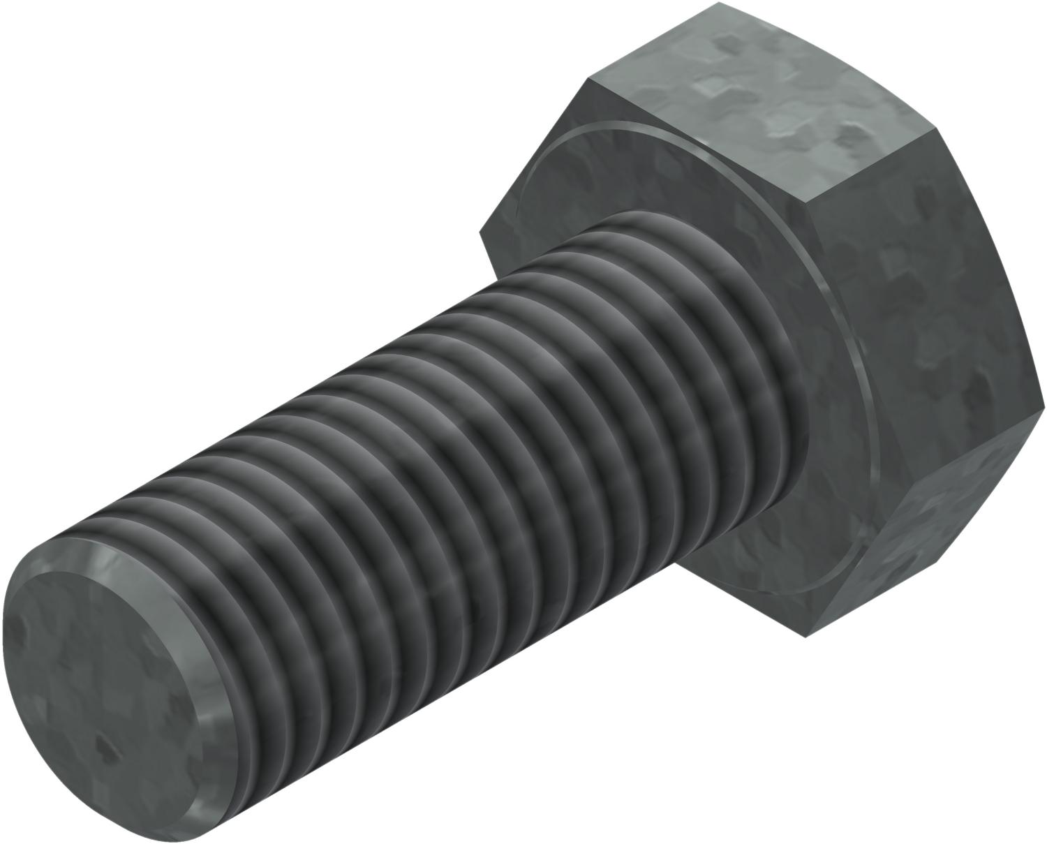 Øglænd System Hexagon Bolt, M10 × 25 mm, Hot-Dip Galvanised