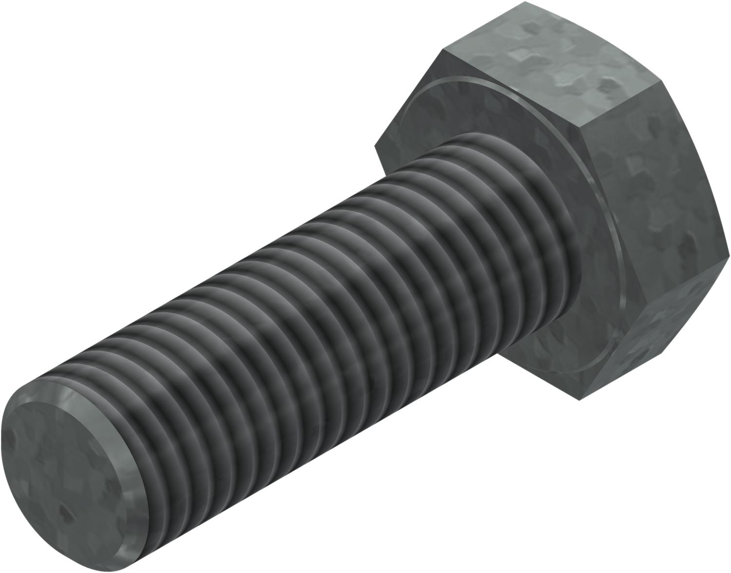 Øglænd System Hexagon Bolt, M10 × 30 mm, Hot-Dip Galvanised