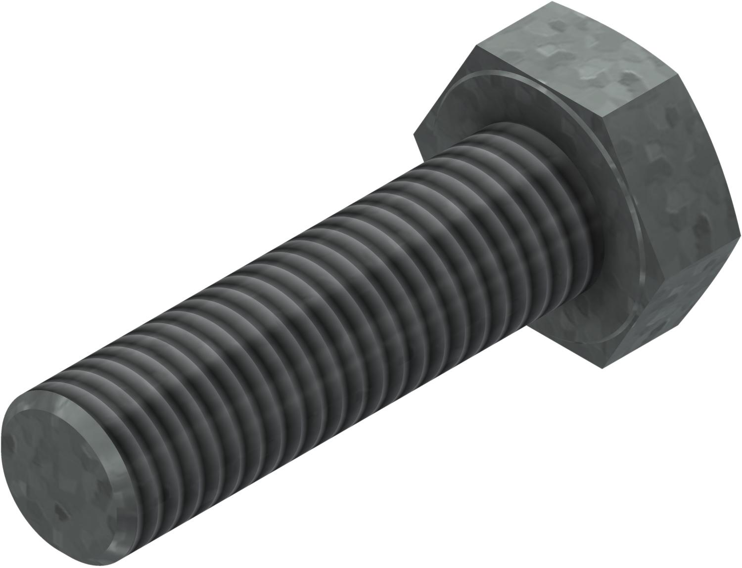 Øglænd System Hexagon Bolt, M10 × 35 mm, Hot-Dip Galvanised