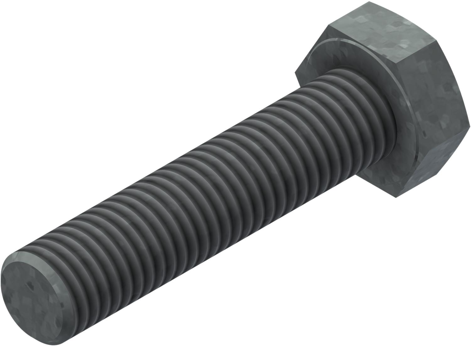 Øglænd System Hexagon Bolt, M10 × 45 mm, Hot-Dip Galvanised