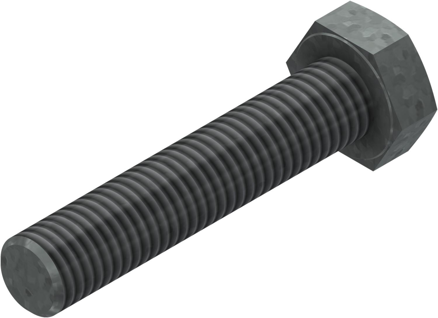 Øglænd System Hexagon Bolt, M10 × 50 mm, Hot-Dip Galvanised