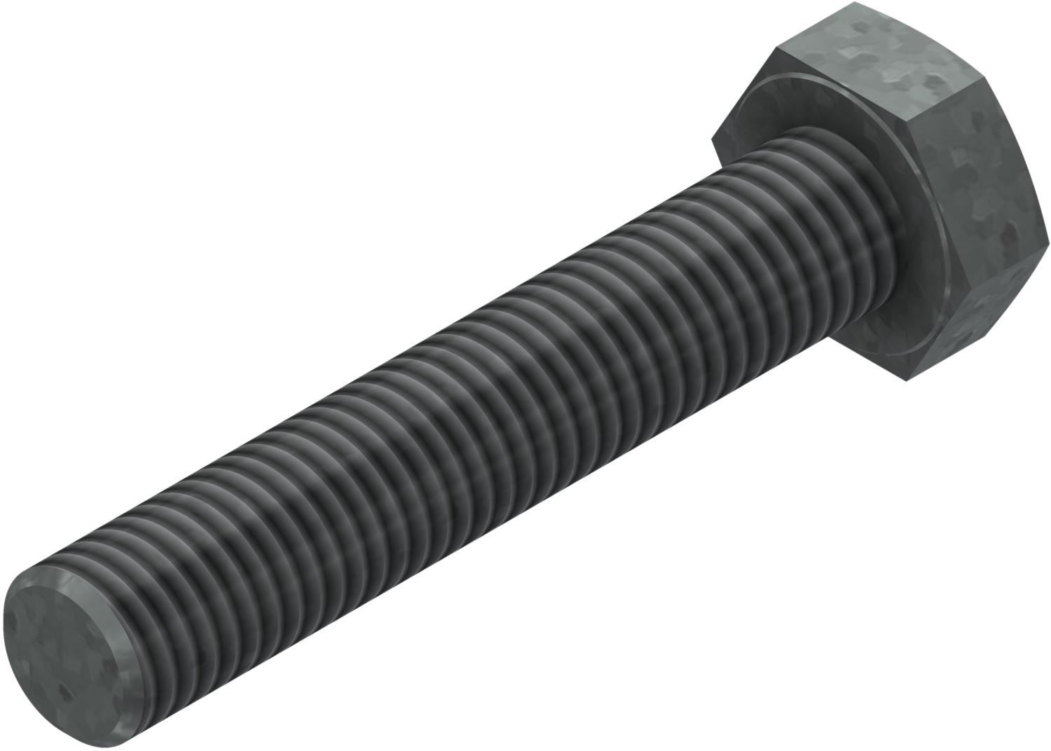 Øglænd System Hexagon Bolt, M10 × 55 mm, Hot-Dip Galvanised