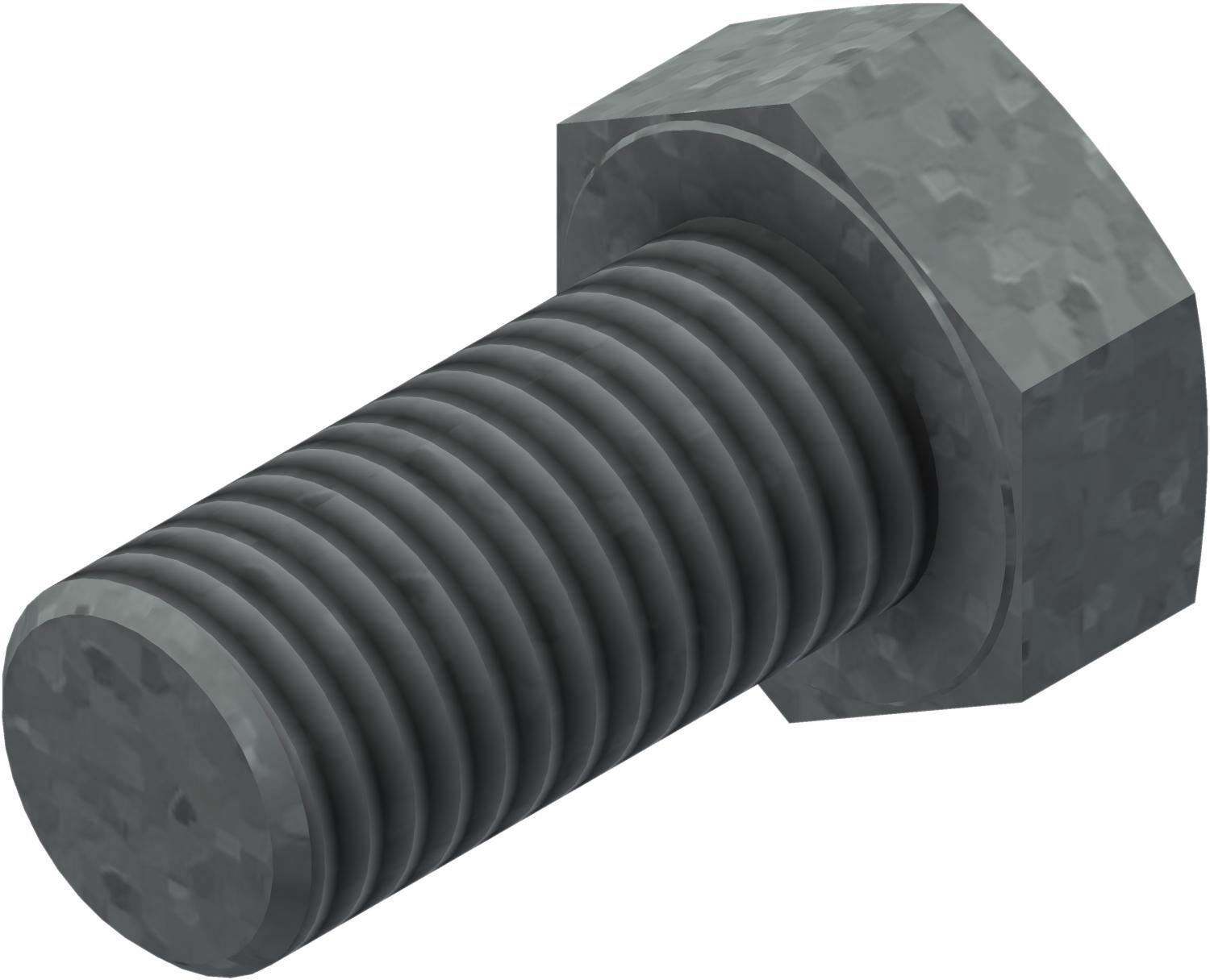 Øglænd System Hexagon Bolt, M12 × 25 mm, Hot-Dip Galvanised