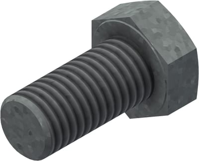 Øglænd System Hexagon Bolt, M12 × 25 mm, Hot-Dip Galvanised
