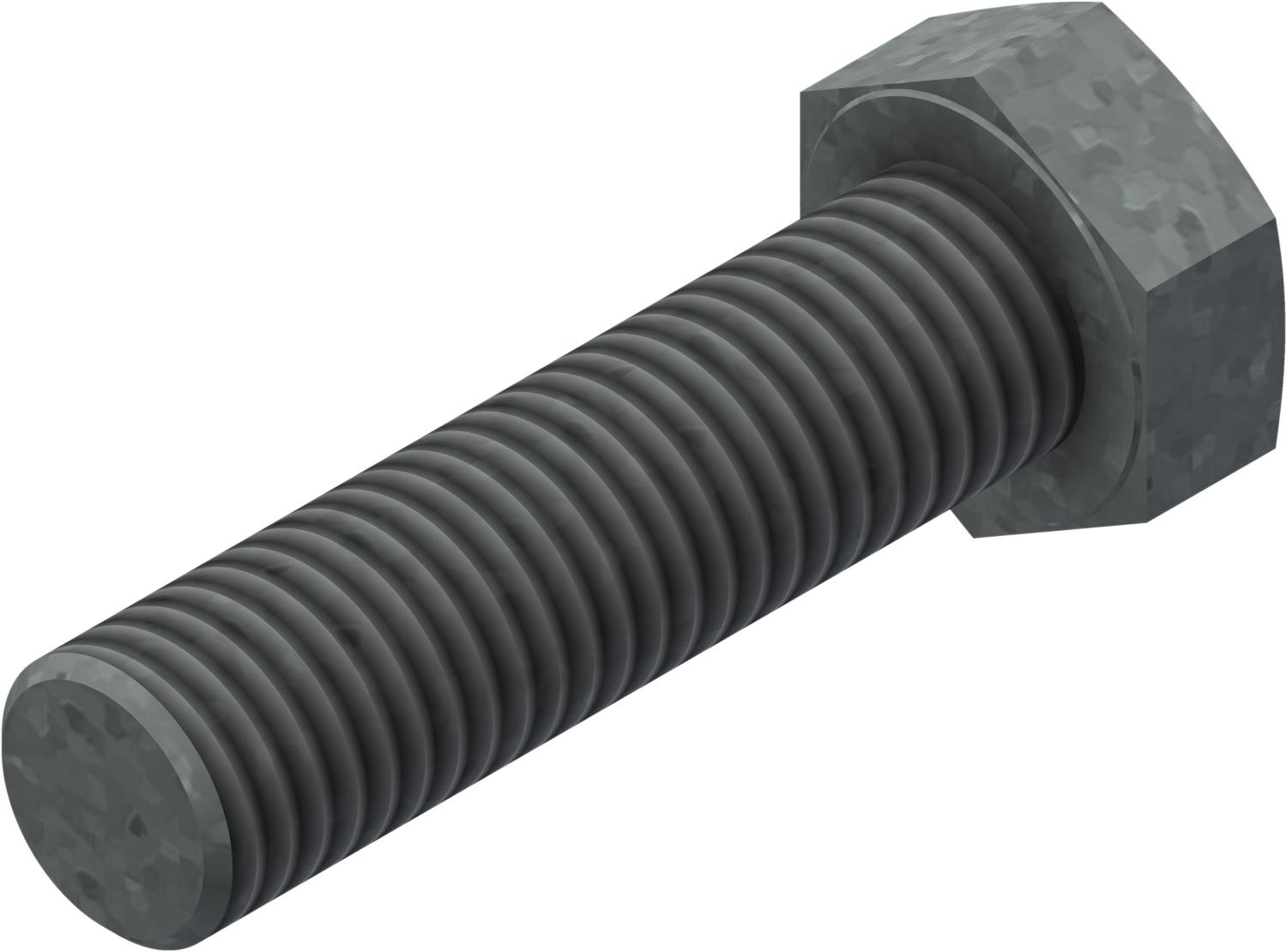 Øglænd System Hexagon Bolt, M12 × 45 mm, Hot-Dip Galvanised