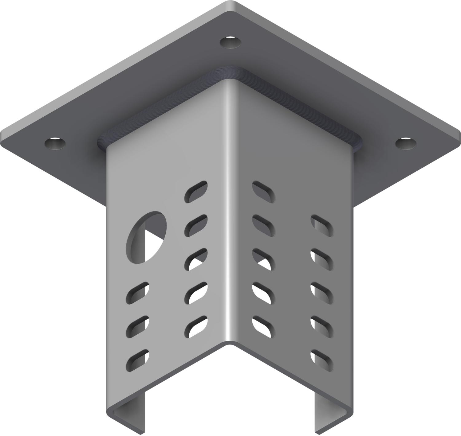 Øglænd System Mekano Starter Bracket, 200 mm, Stainless Steel