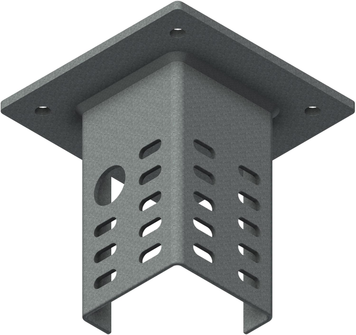 Øglænd System Mekano Starter Bracket, 200 mm, Hot-Dip Galvanised