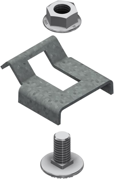 Øglænd System LOE Fixing Clamp, M6, Hot-Dip Galvanised