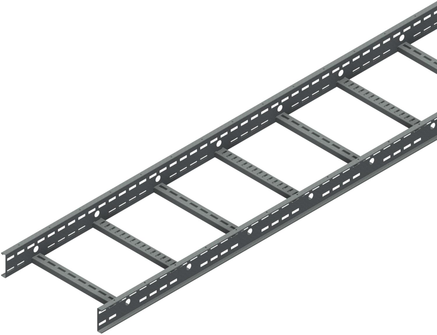 Øglænd System OE100 Cable Ladder, 496 mm, 3 m, Hot-Dip Galvanised