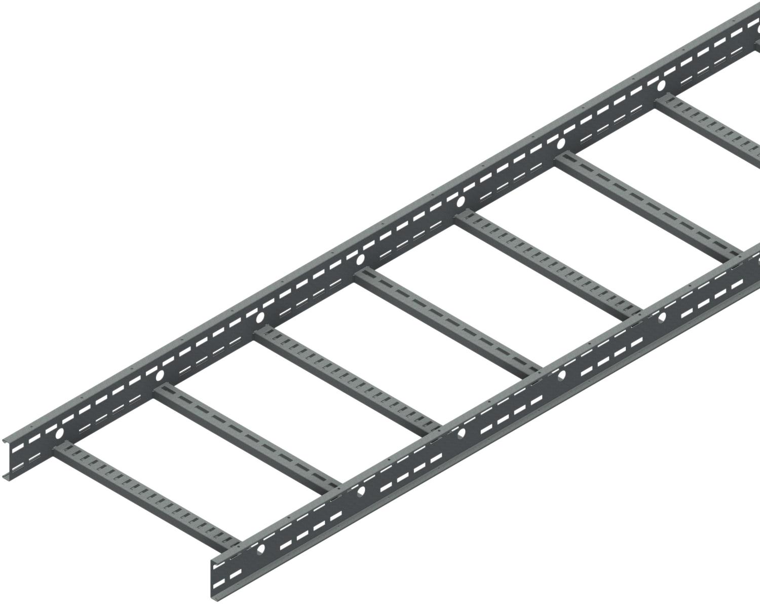 Øglænd System OE100 Cable Ladder, 646 mm, 3 m, Hot-Dip Galvanised