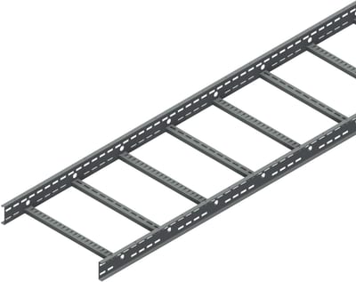 Øglænd System OE100 Cable Ladder, 646 mm, 3 m, Hot-Dip Galvanised