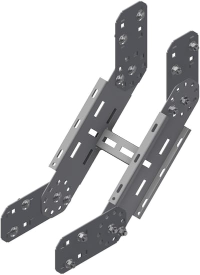 Øglænd System OE100 RI1-MO-150 SS Stainless Cable Ladder Riser 150 mm