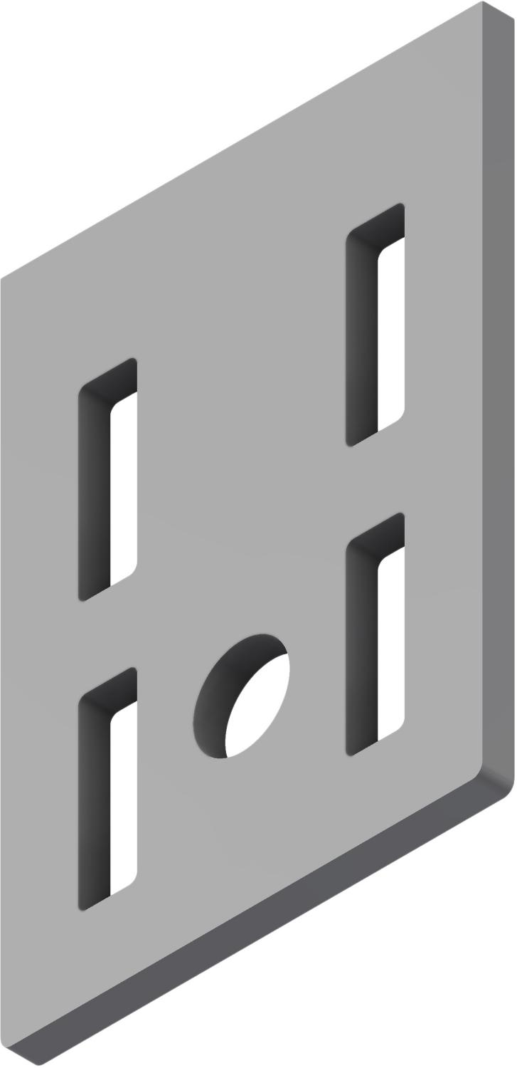 Øglænd System Mekano Starter Bracket, 125 mm, Stainless Steel