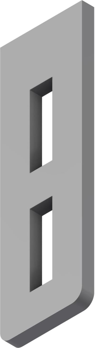 Øglænd System Mekano Starter Bracket, 125 mm, Stainless Steel
