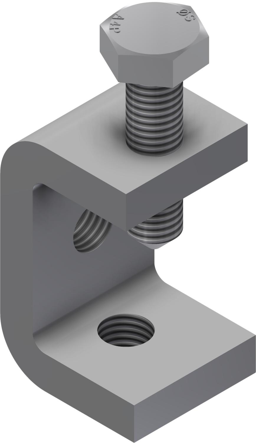 Øglænd System Beam Clamp, M10 × 35 mm, Stainless Steel