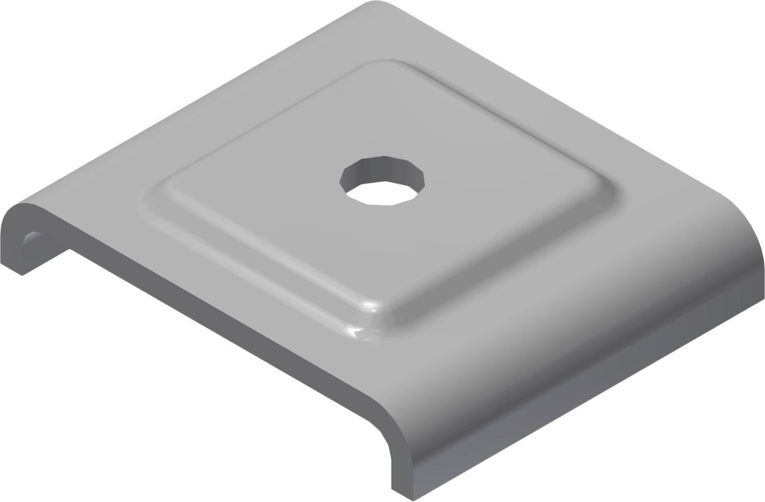 Øglænd System UNO Square Washer, Stainless Steel