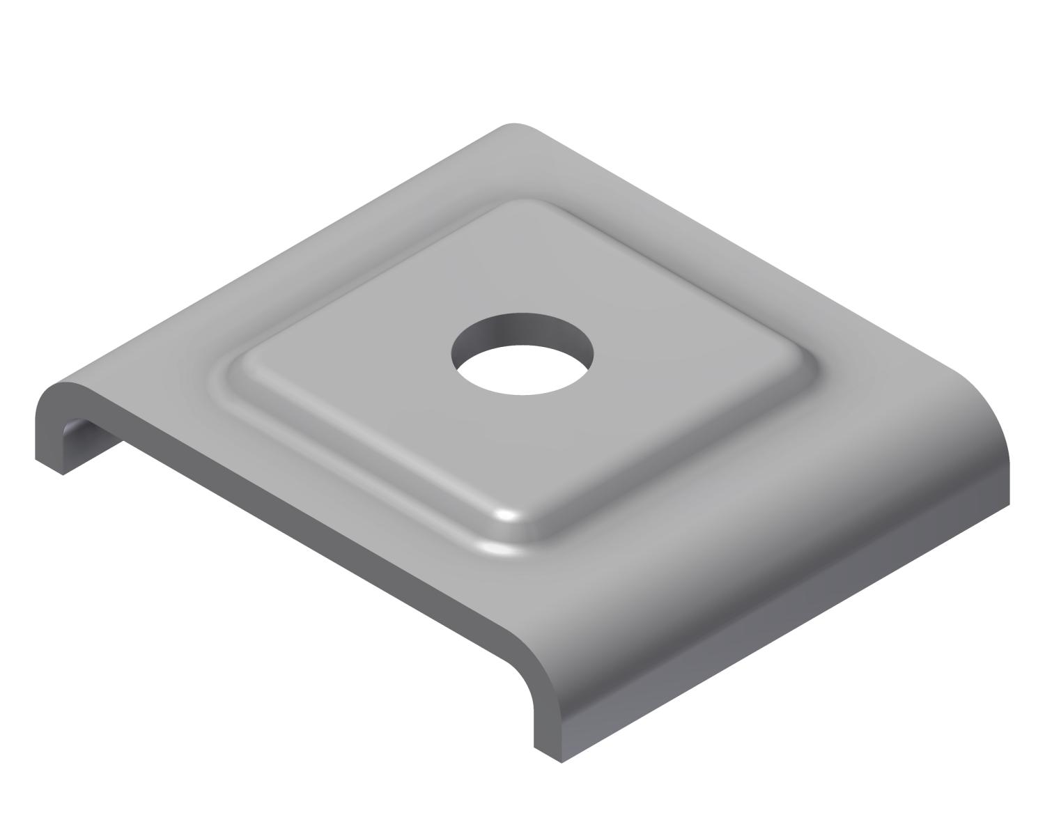 Øglænd System UNO Square Washer, Stainless Steel