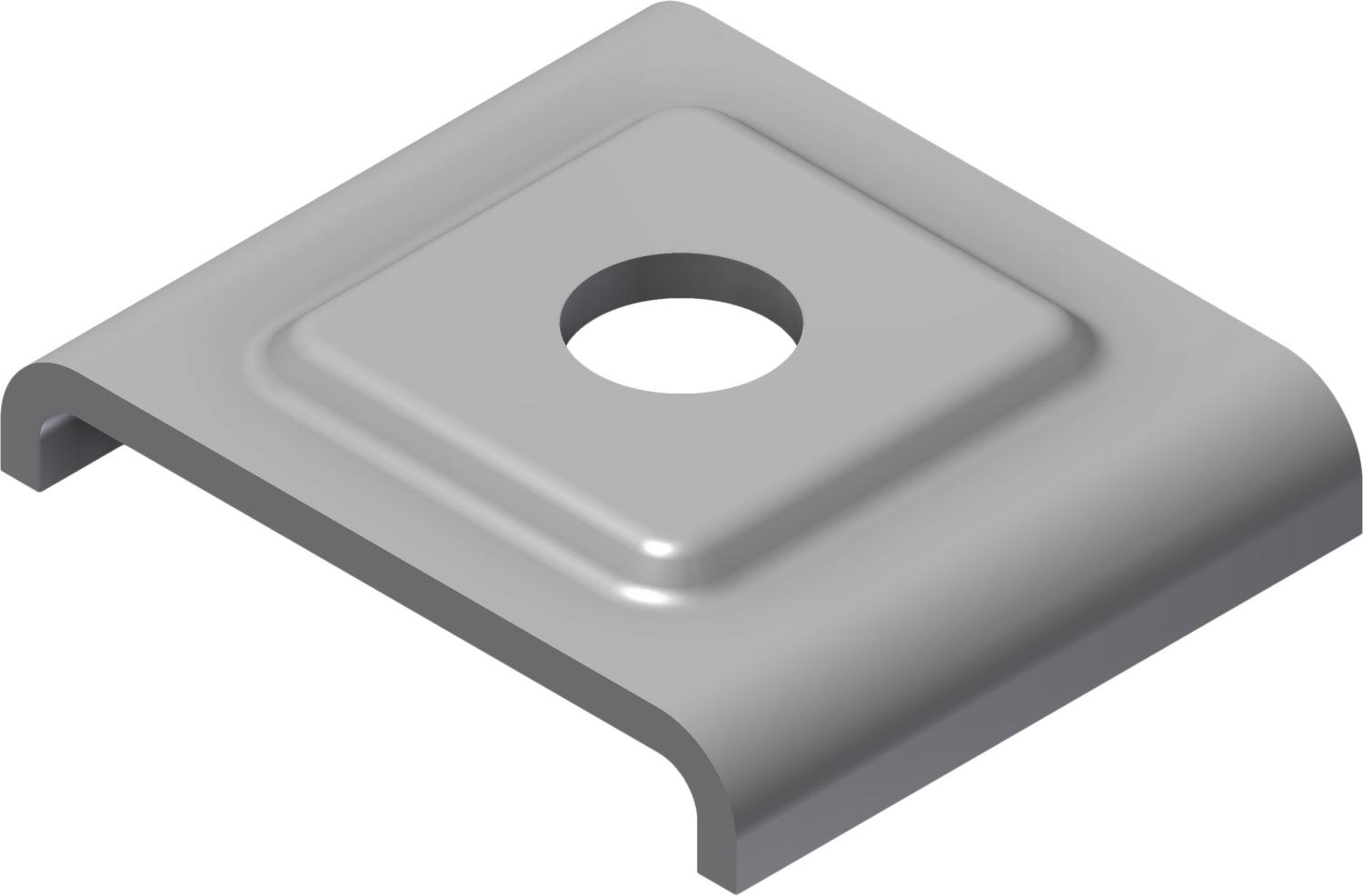 Øglænd System UNO Square Washer, Stainless Steel
