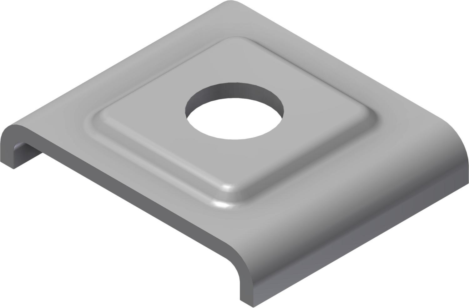 Øglænd System UNO Square Washer, Stainless Steel