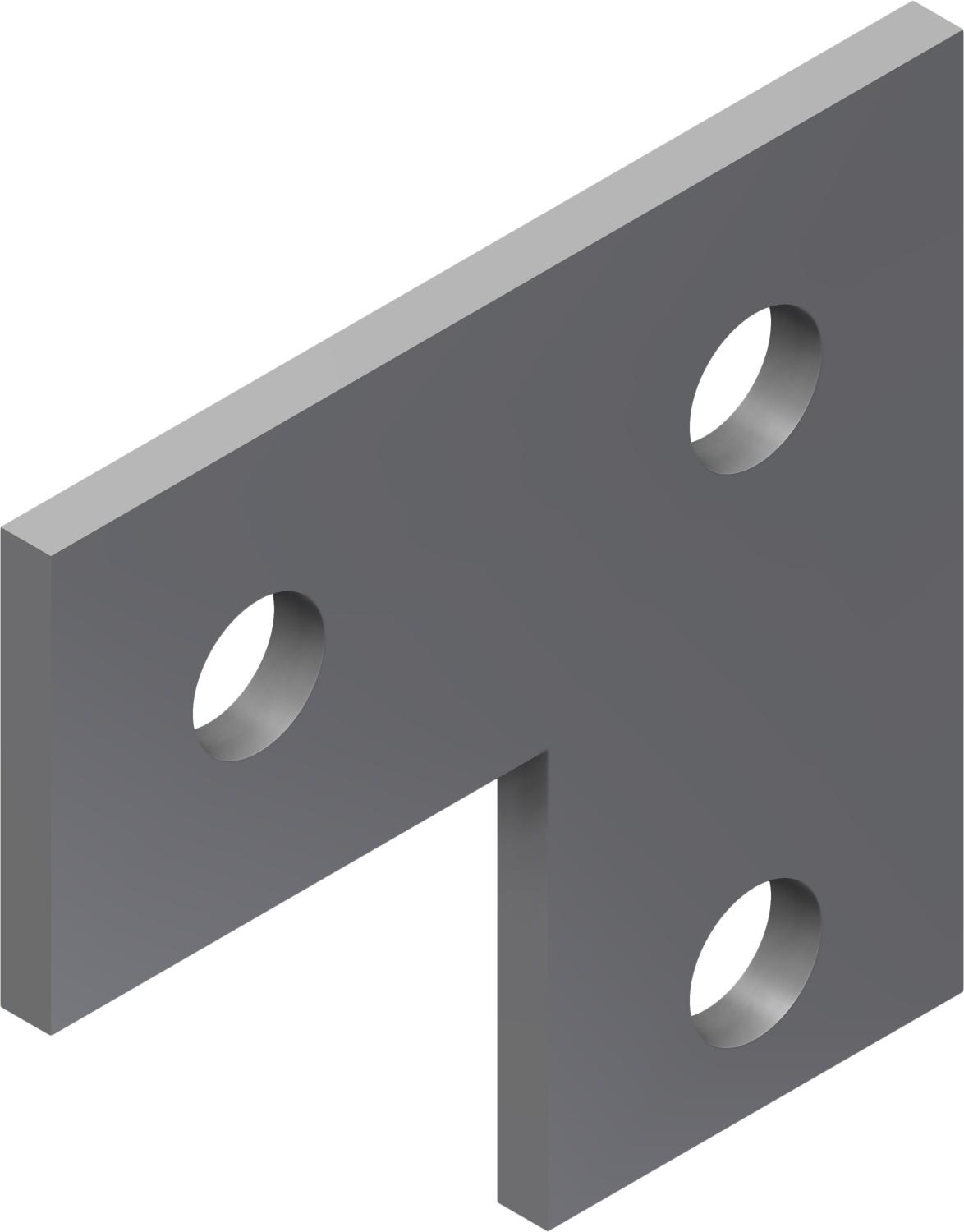 Øglænd System UNO Splice Angle, Stainless Steel