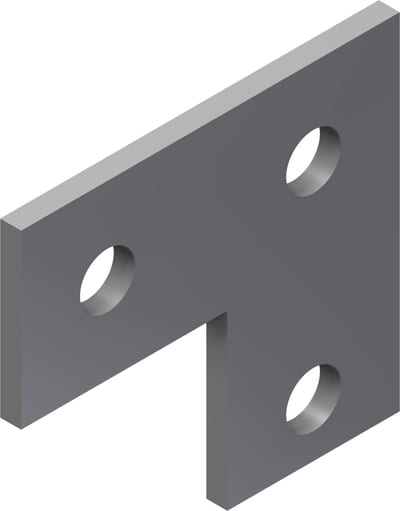 Øglænd System UNO Splice Angle, Stainless Steel