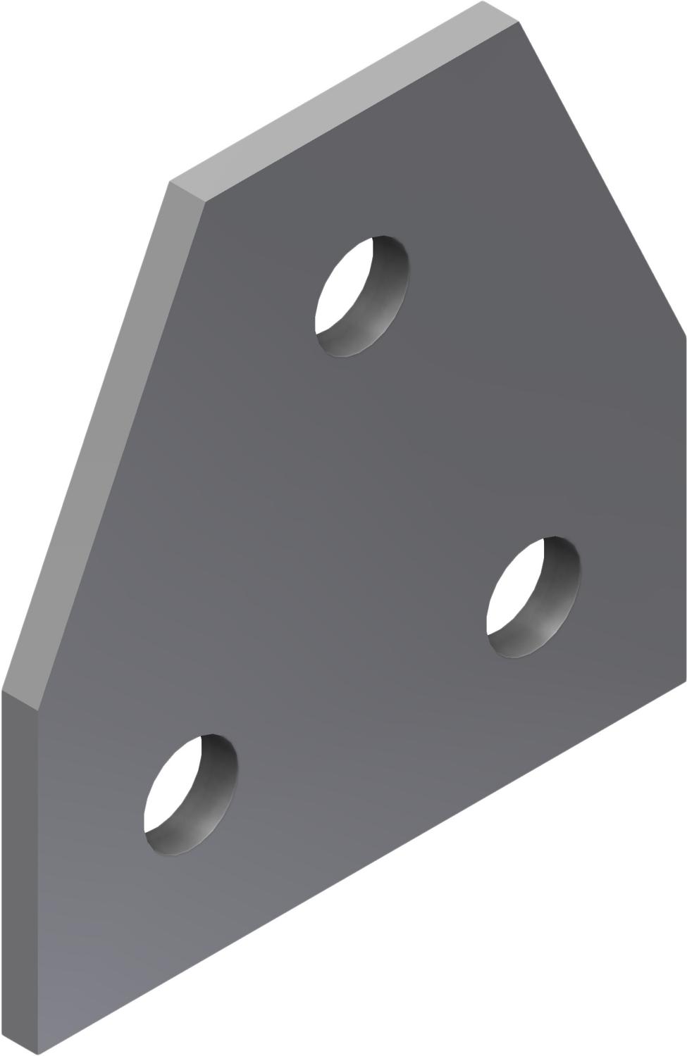 Øglænd System UNO Gusset Plate, Stainless Steel