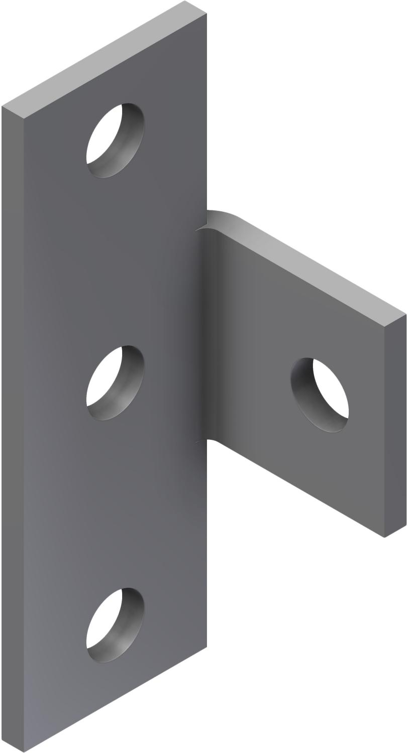 Øglænd System UNO Splice Angle, Stainless Steel