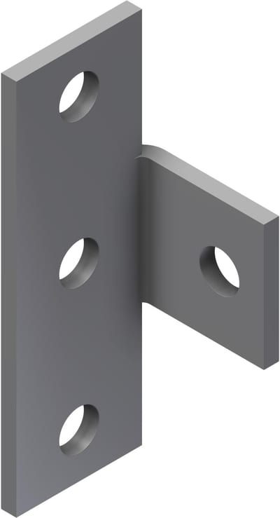Øglænd System UNO Splice Angle, Stainless Steel