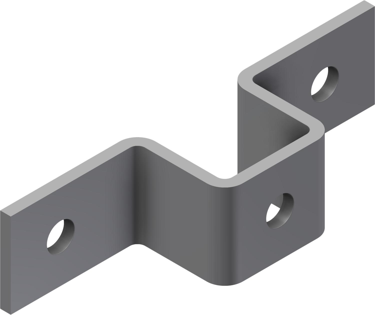 Øglænd System UNO Splice Angle, Stainless Steel