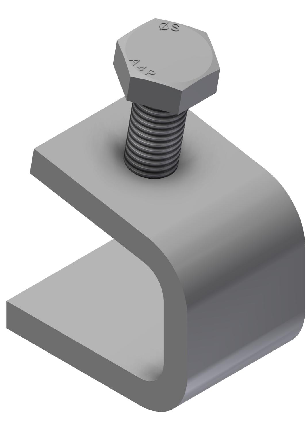 Øglænd System UNO Beam Clamp, Stainless Steel