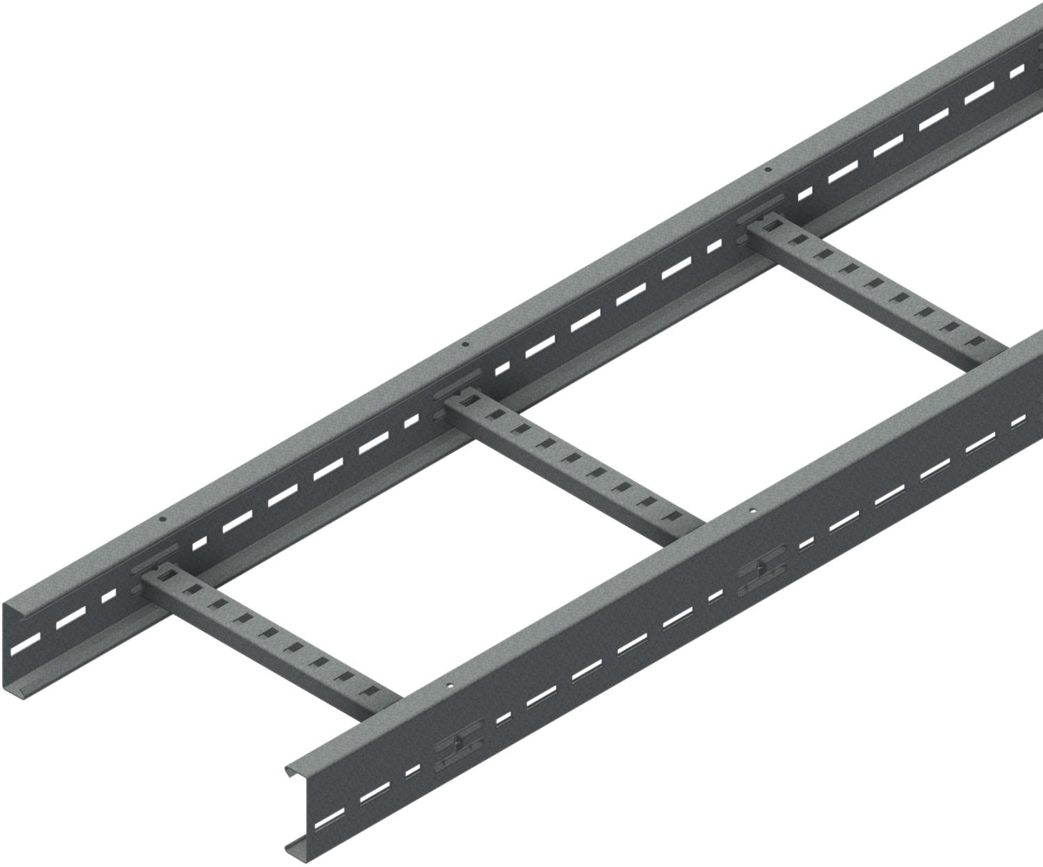 Øglænd System LOE75 Cable Ladder, 300 mm, 3 m, Hot-Dip Galvanised