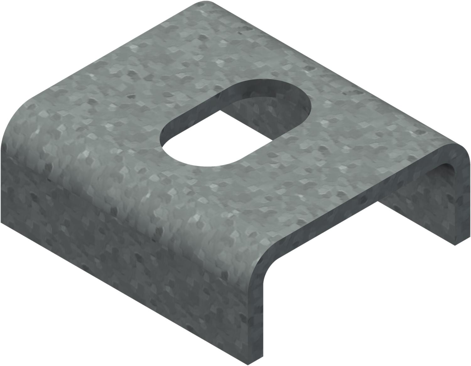 Øglænd System OE Fixing Clamp, 36 mm, M10, Hot-Dip Galvanised