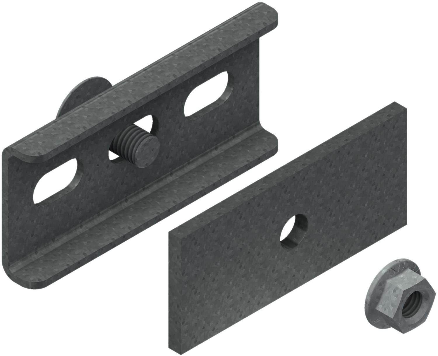 Øglænd System RZE Splice Connector, Hot-Dip Galvanised