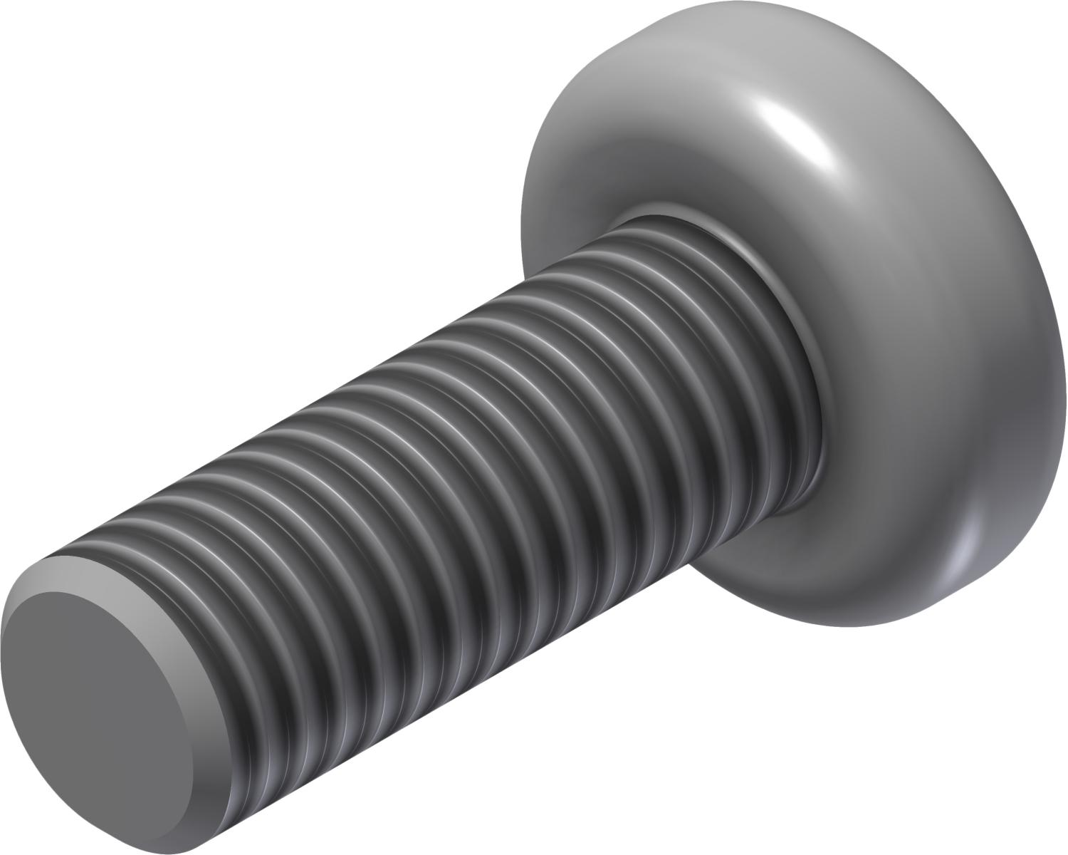 Øglænd System Pan Head Screw, M6 × 16 mm, A4 Stainless