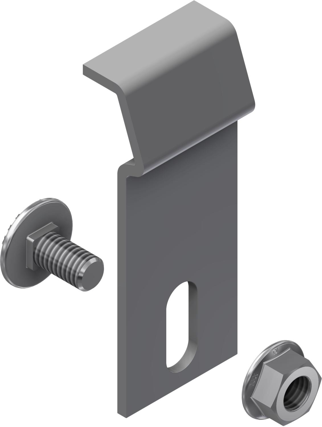 Øglænd System LOE75 Cover Clamp, Stainless Steel