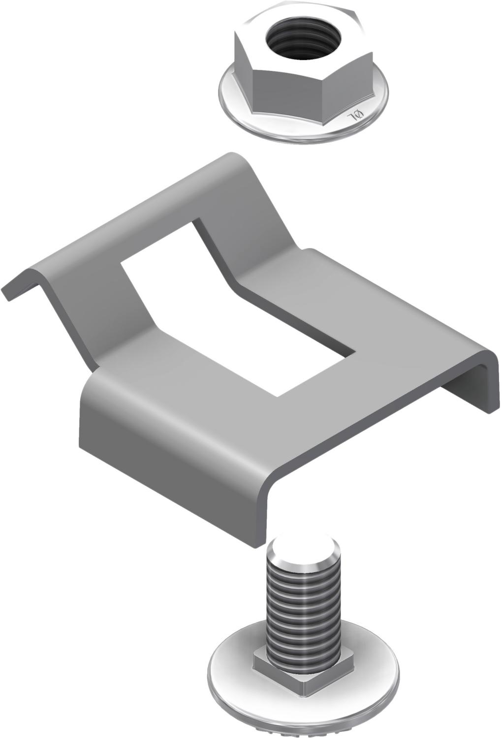 Øglænd System LOE Fixing Clamp, M6, Stainless Steel
