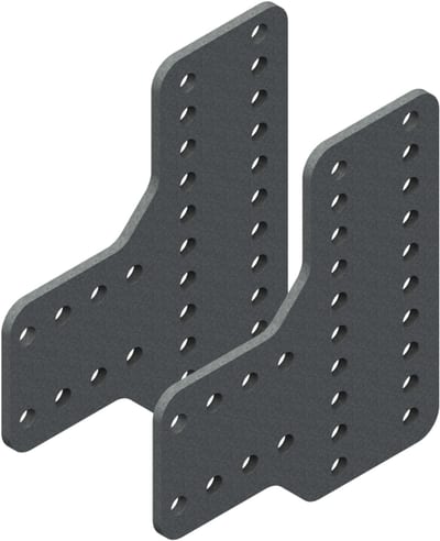 Øglænd System Mekano Splice Angle, Hot-Dip Galvanised