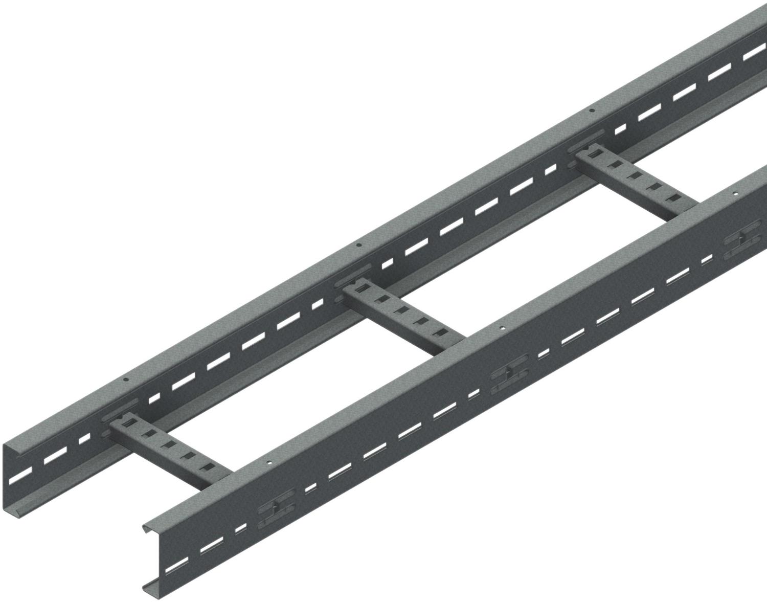 Øglænd System LOE75 Cable Ladder, 200 mm, 3 m, Hot-Dip Galvanised