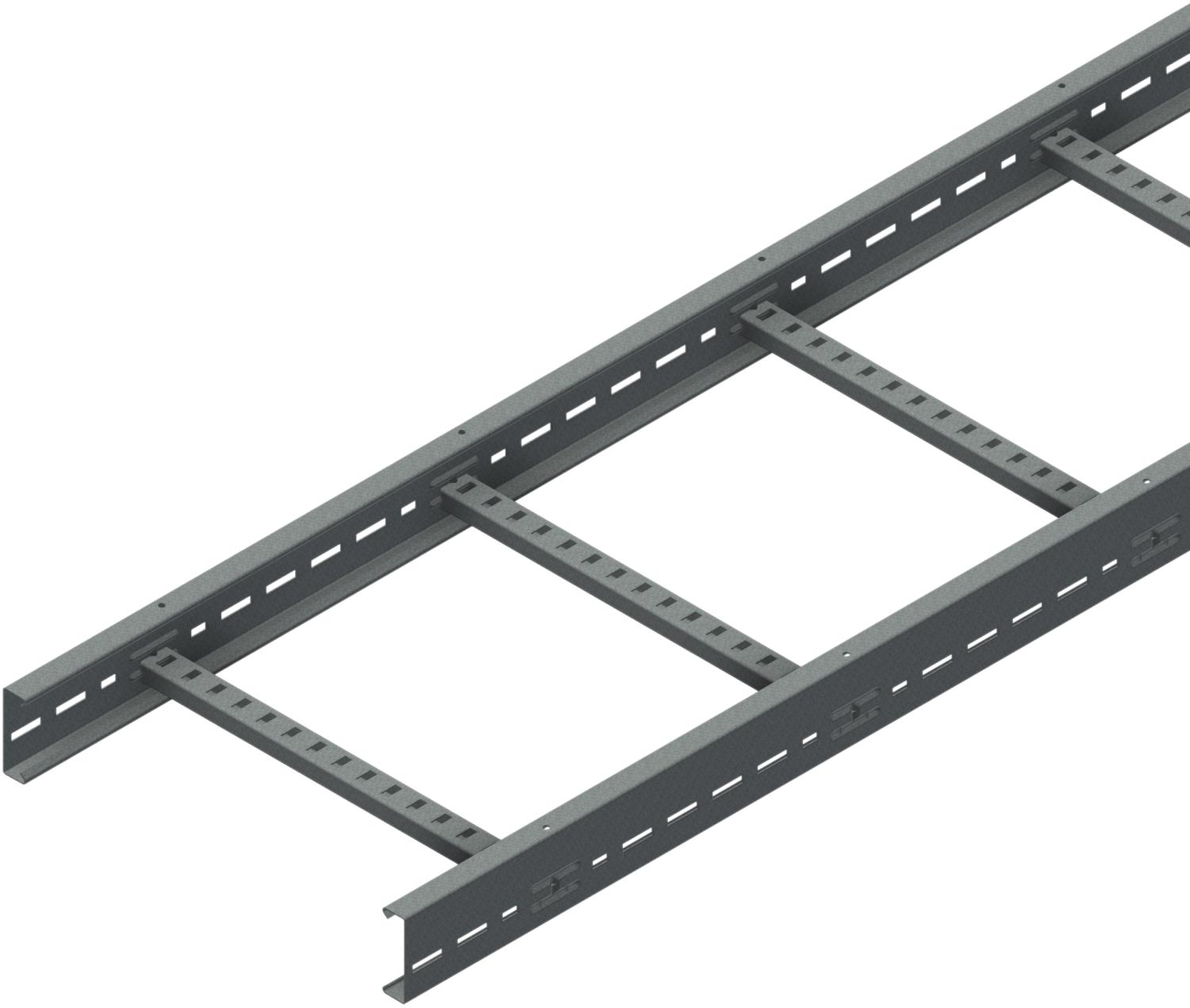 Øglænd System LOE75 Cable Ladder, 400 mm, 3 m, Hot-Dip Galvanised