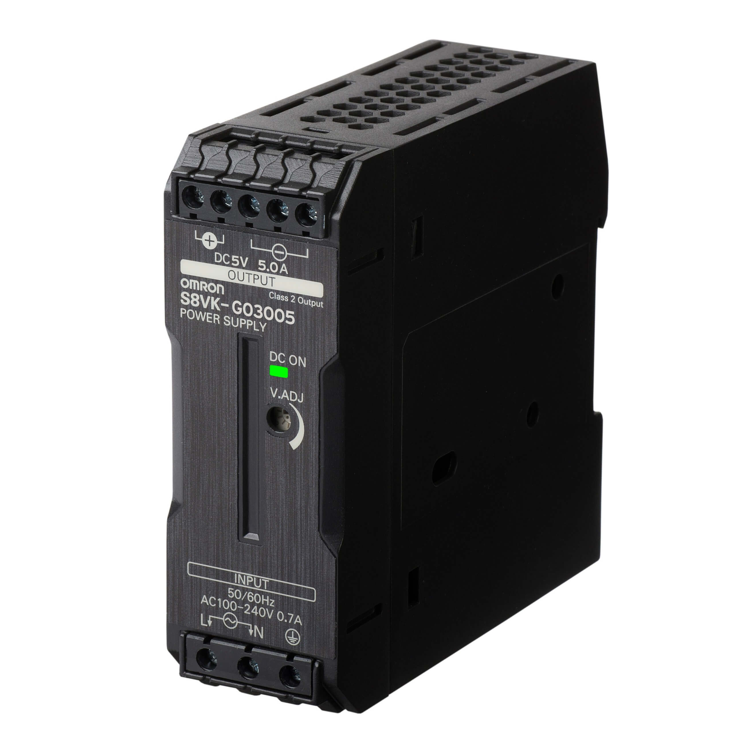 Omron S8VK-G switch-mode power supply, 30 W, 5 V DC, 5 A (S8VK-G03005)
