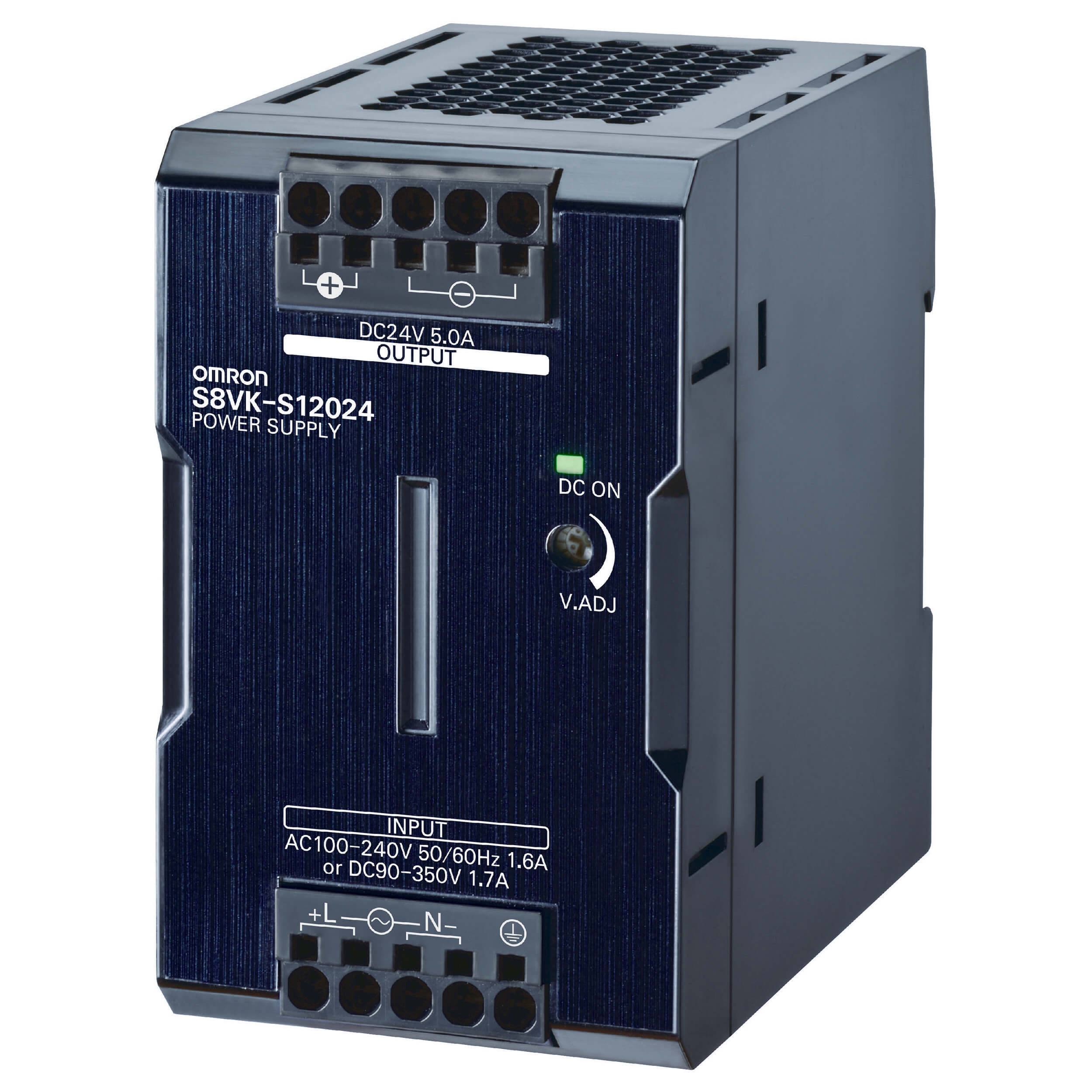 Omron S8VK-S switch-mode power supply, 120 W, 24 V DC, 5 A (S8VK-S12024)