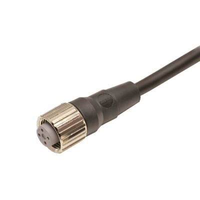 Omron M12 Connectors & Cordsets, 4-Pin, PUR, 10 m