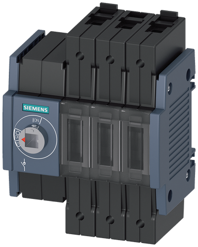 Siemens SENTRON 3KD Switch-Disconnector 3KD1630-2ME10-0, 16 A, 3-Pole, Front Operated Left, with Rotary Handle