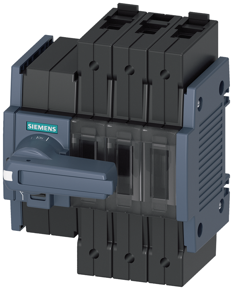 Siemens SENTRON 3KD Switch-Disconnector 3KD1632-2ME10-0, 16 A, 3-Pole, Front Operated Left, with Rotary Handle