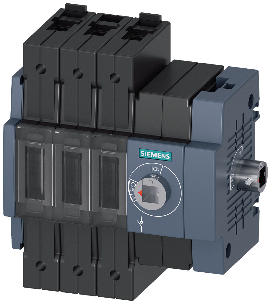 Siemens Load-break switch 16A,size 1,frame terminal for cable,3-Pole,operation side right-hand,box terminal for Cu cable