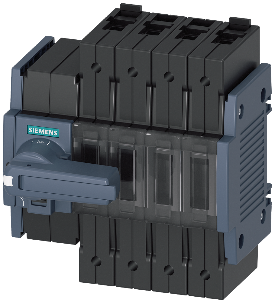 Siemens SENTRON 3KD Switch-Disconnector 3KD1642-2ME10-0, 16 A, 4-Pole, Front Operated Left, with Rotary Handle