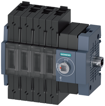 Siemens Load-break switch 16A,size 1, frame terminal for Cu cable,4-Pole,operation side right-hand