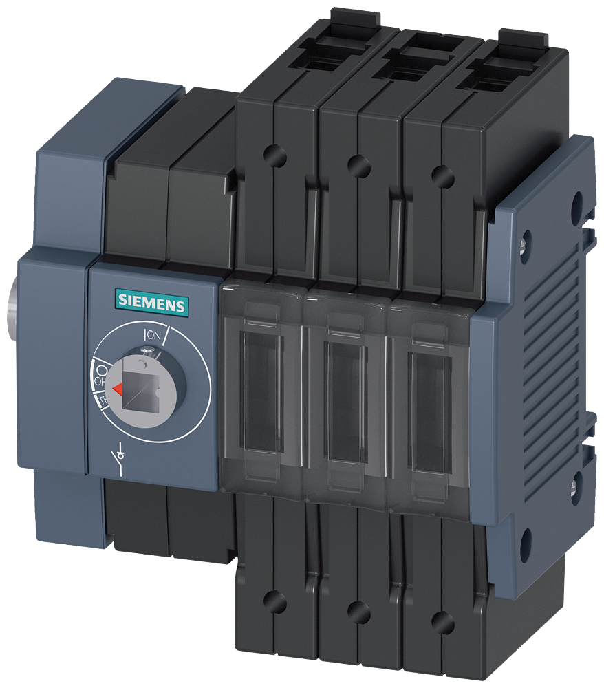 Siemens Load-break switch 32A,size 1, frame terminal for Cu cable,3-Pole,operation side left-hand